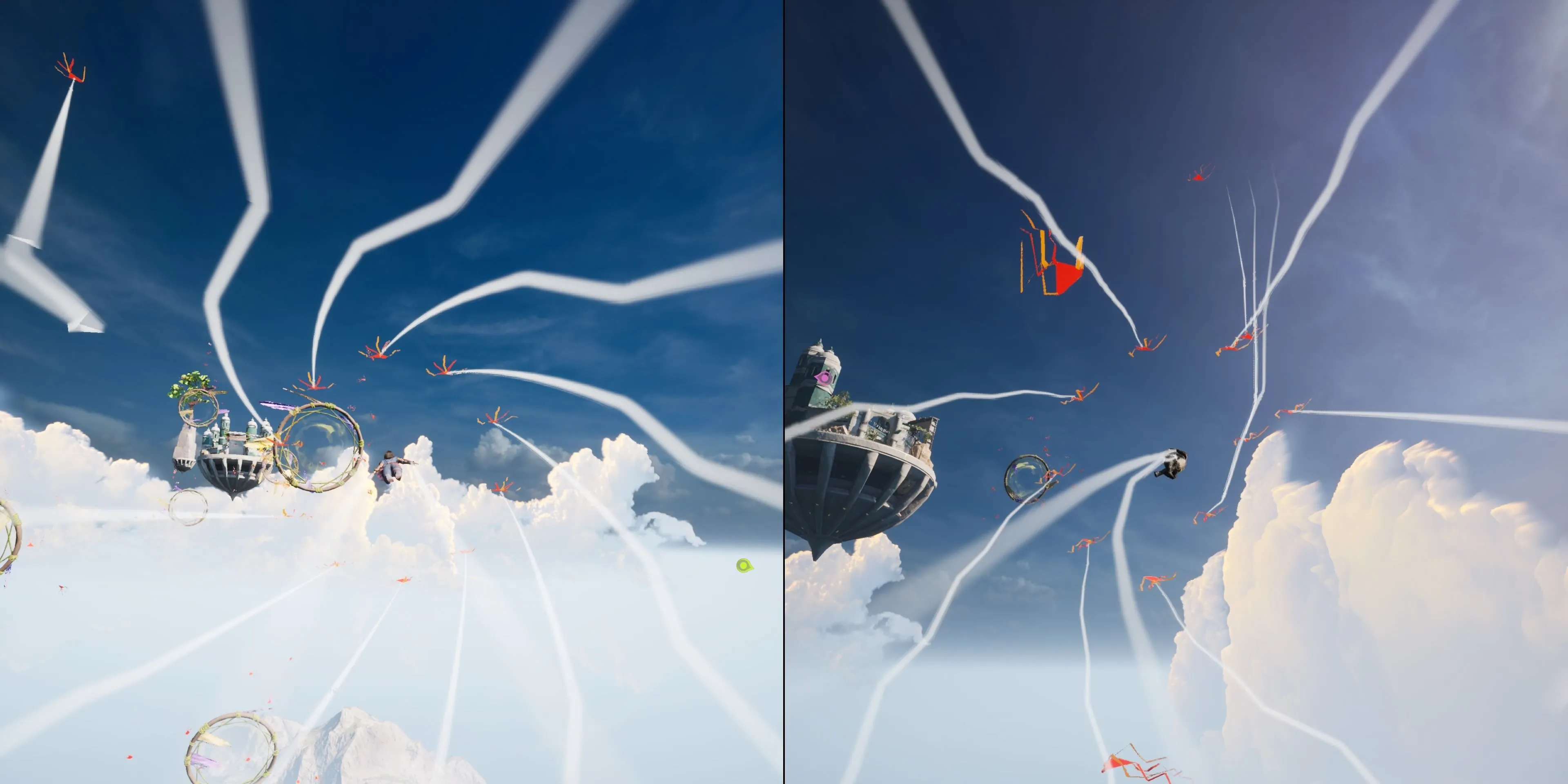 Cuộc đua diều trên không trong side story Kites của game Split Fiction