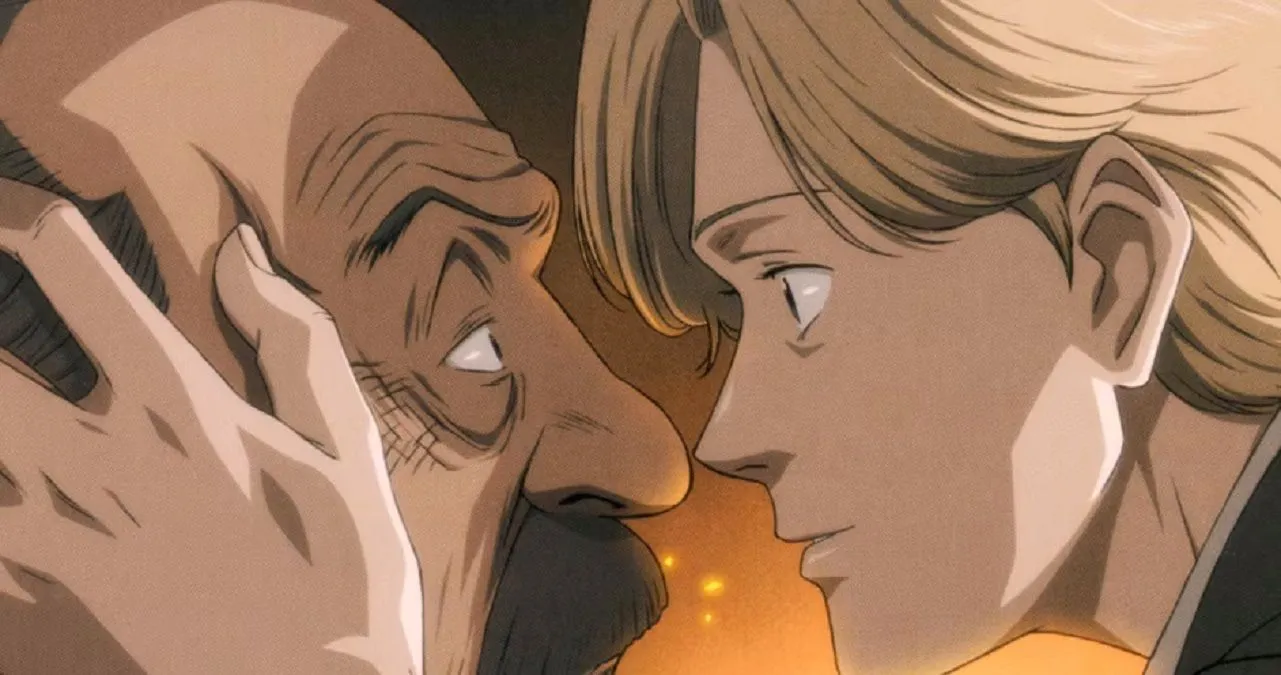 Dr. Kenzo Tenma trong anime Monster, biểu hiện sự lo lắng và suy ngẫm