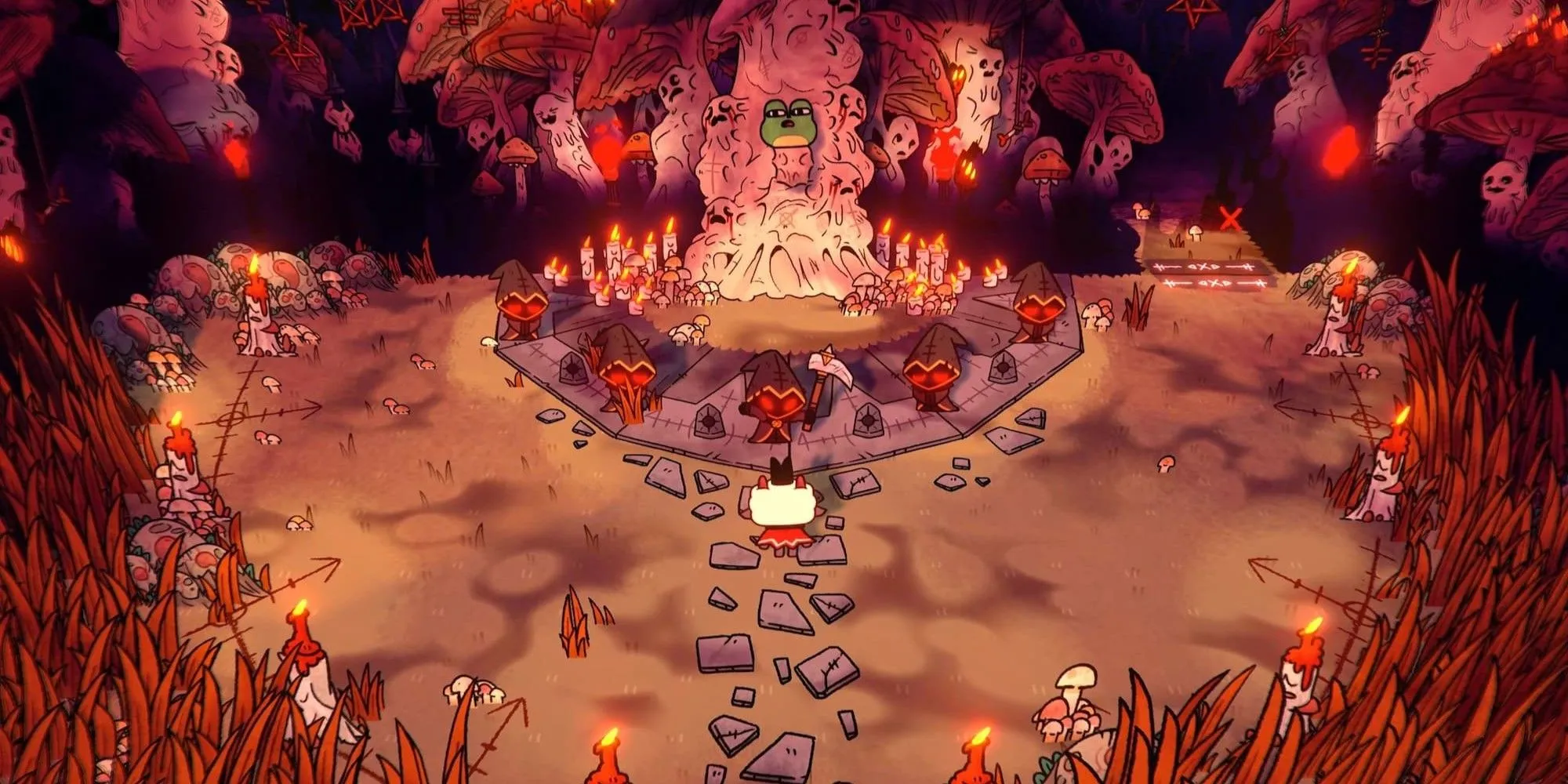 Dừng một buổi tế lễ trong game Cult of the Lamb