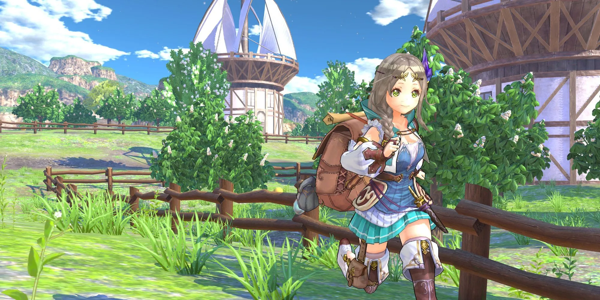 Firis khám phá thế giới mở rộng lớn trong tựa game JRPG Atelier Firis