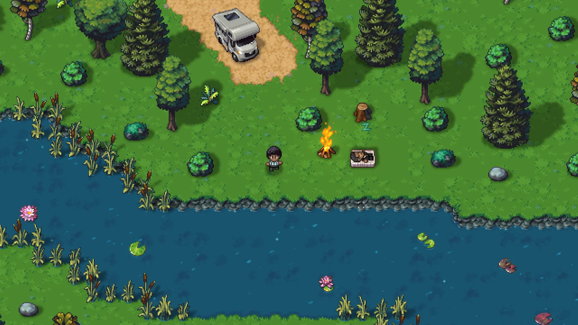 Góc nhìn từ trên xuống trong game sandbox RPG Streets Of Rogue 2