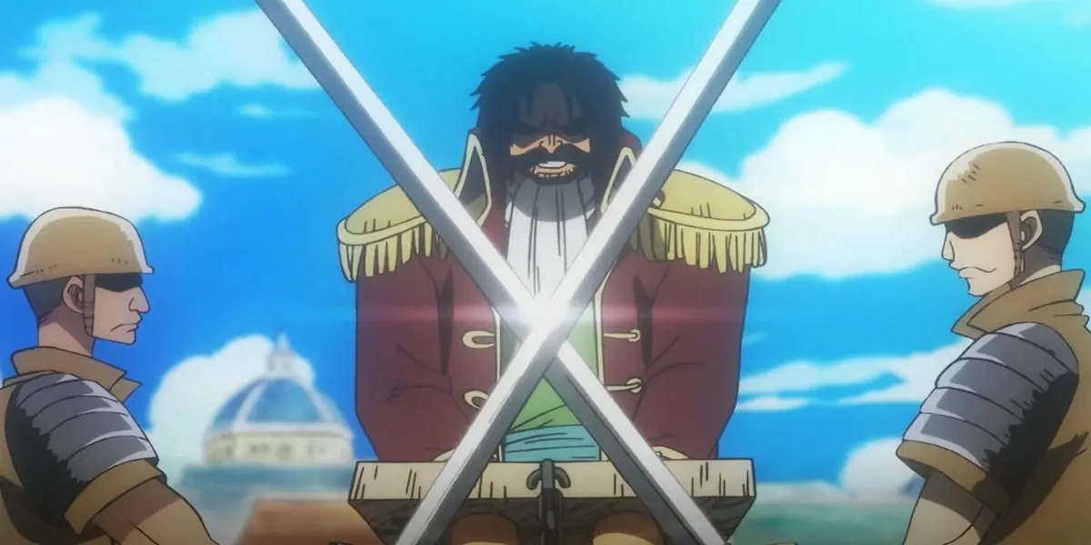 Gol D. Roger, Vua Hải Tặc, tại pháp trường Loguetown trong One Piece