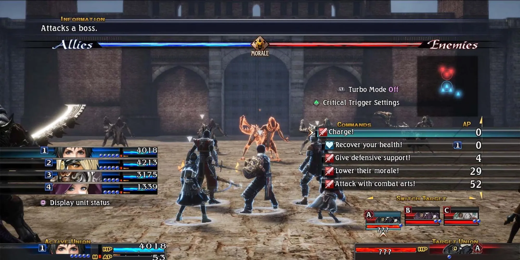 Hệ thống chiến đấu liên minh quân đội trong game The Last Remnant