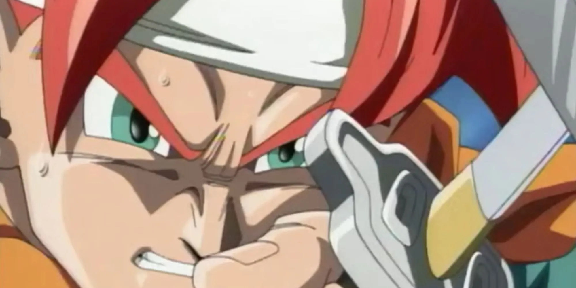 Hình ảnh cắt cảnh anime mở đầu Chrono Trigger, thể hiện các nhân vật chính cùng nhau chuẩn bị cho chuyến phiêu lưu.