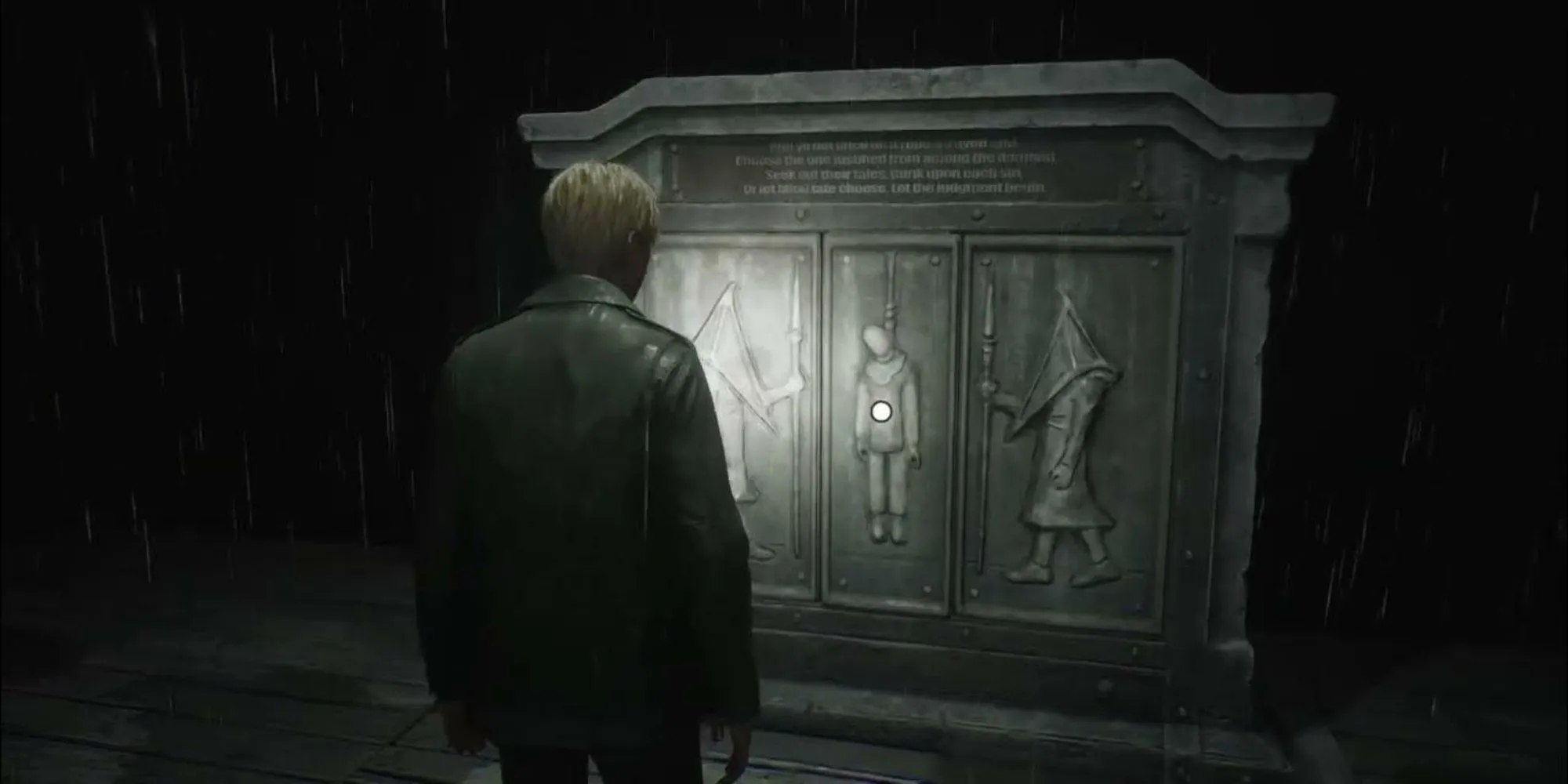 Hình ảnh từ Silent Hill 2 Remake mô tả một cảnh treo cổ, thể hiện không khí u ám và rùng rợn của game