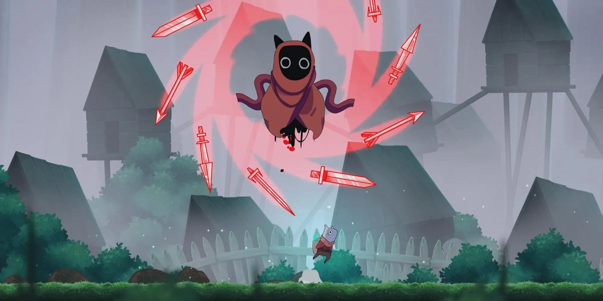 Kẻ địch hình mèo trong game Islets