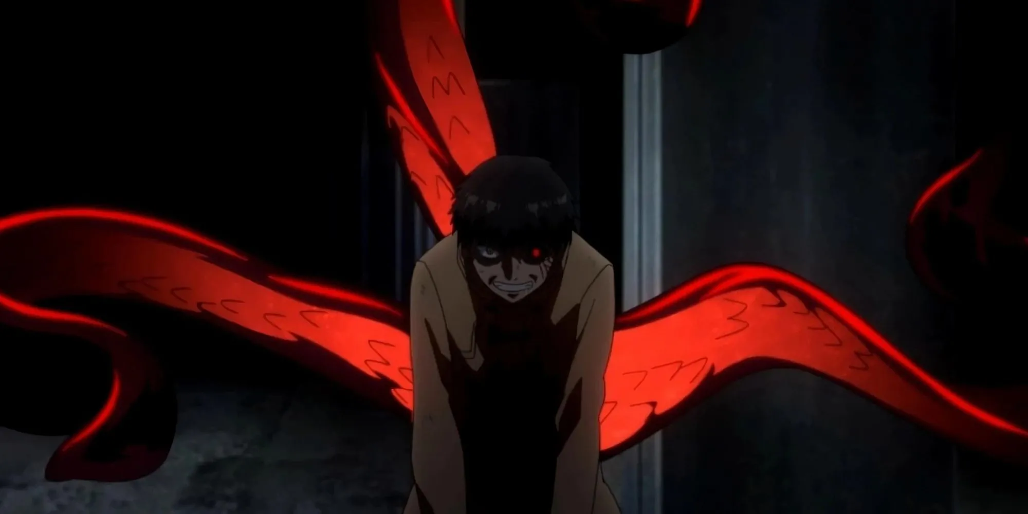 Ken Kaneki kích hoạt Kagune trong Tokyo Ghoul