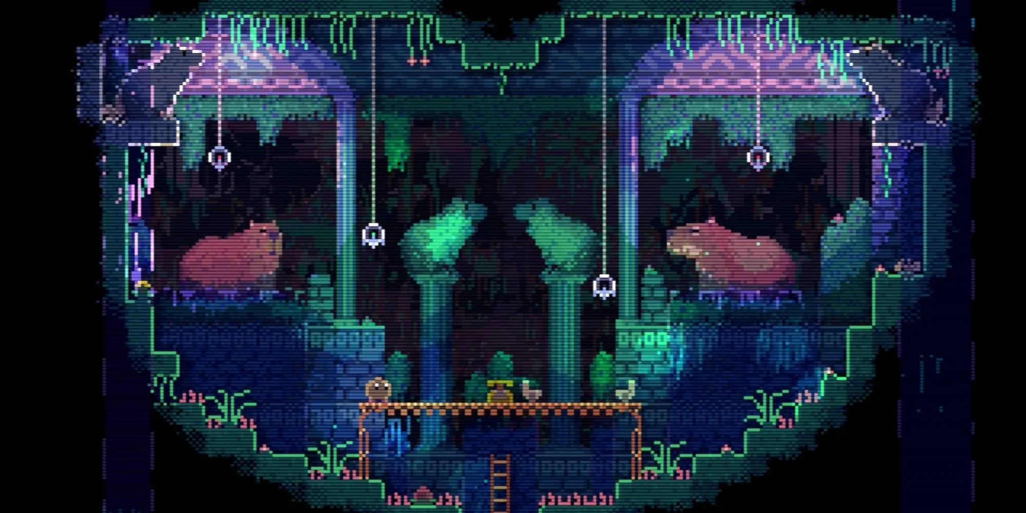 Khu vực ngục tối trái tim Capybara trong game Animal Well