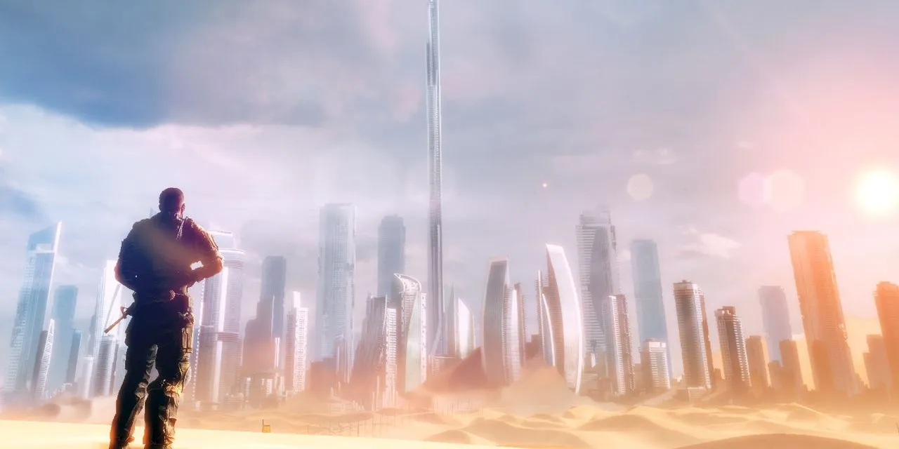 Khung cảnh Dubai trong Spec Ops: The Line, nơi bão cát hoành hành