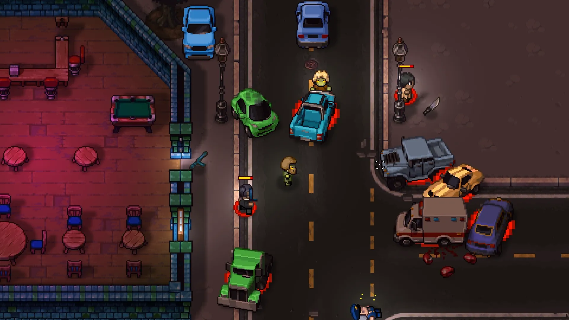 Khung cảnh đường phố trong Streets Of Rogue 2 Early Access