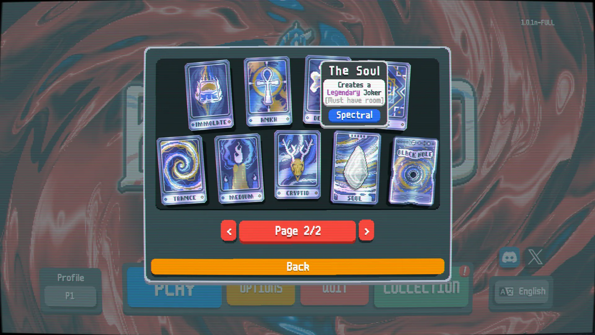 Lá bài Spectral The Soul cho ra Legendary Joker