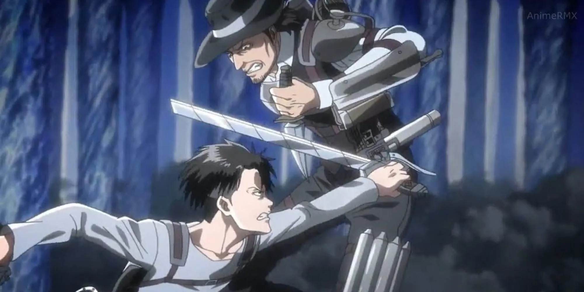 Levi đối đầu với Kenny &quot;Kẻ Sát Nhân&quot; trong Attack on Titan