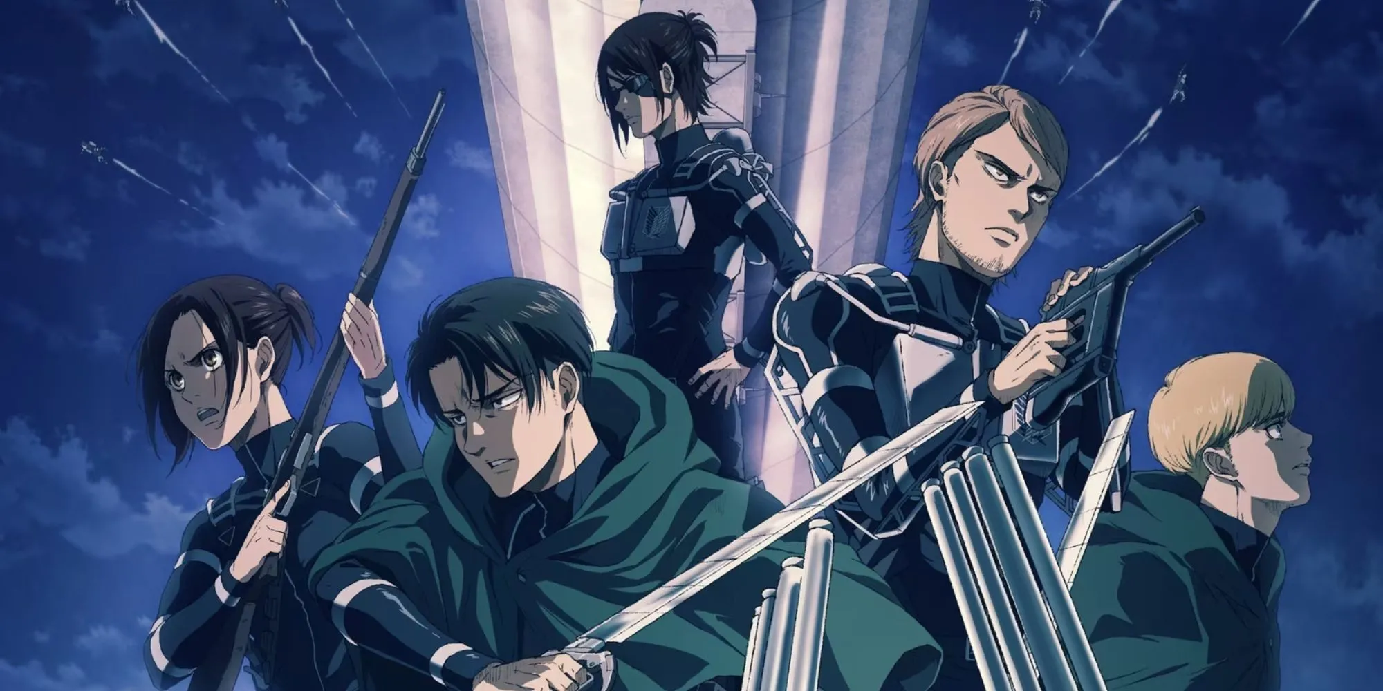 Liên minh các nhân vật từ Attack on Titan tập hợp để đối mặt với Eren và Rumbling