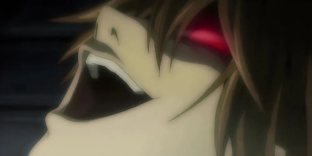 Light Yagami cười độc ác trong Death Note