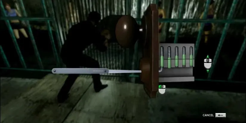 Mini game bẻ khóa overlay trên màn hình chính trong game hành động Sleeping Dogs