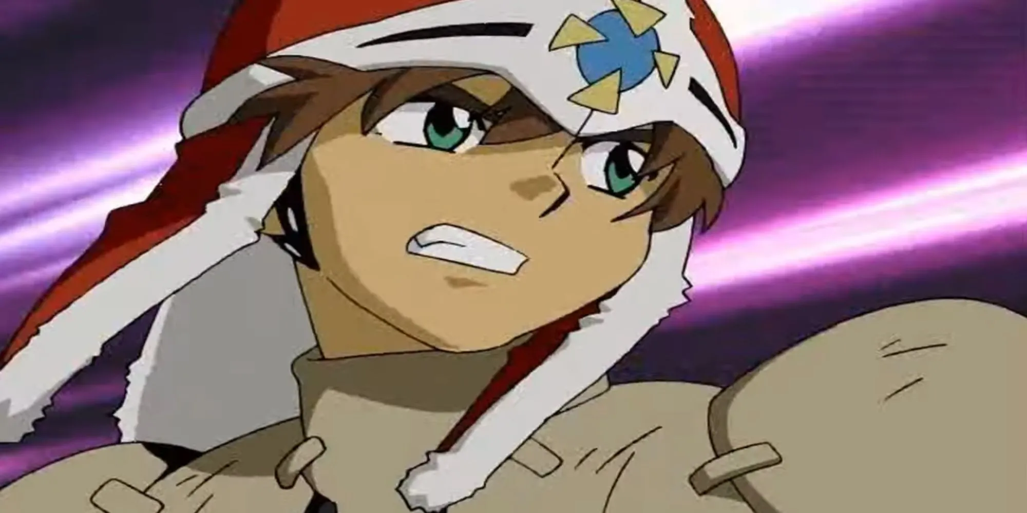 Một cảnh cắt cảnh anime từ Lunar: Silver Star Story Complete, minh họa các nhân vật chính Alex và Luna trong một khoảnh khắc lãng mạn hoặc quan trọng.