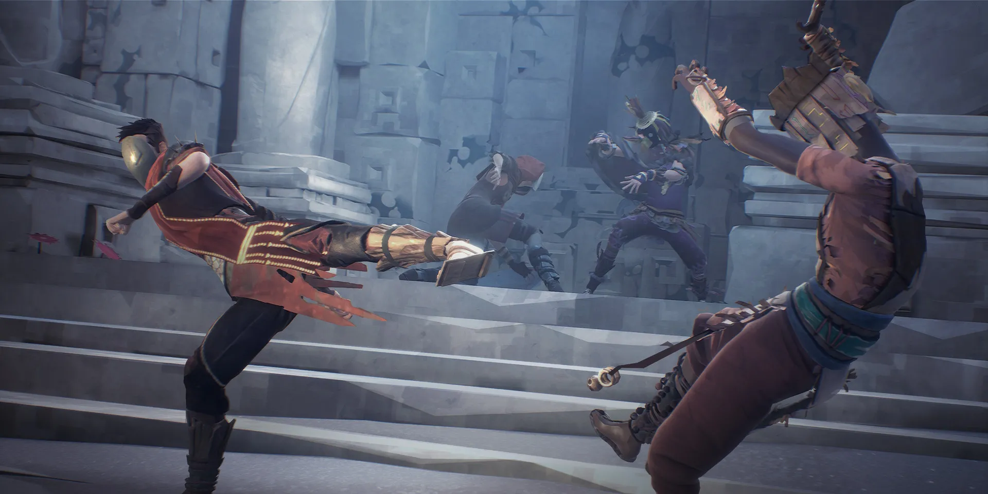 Một hình ảnh gameplay của game chiến đấu Absolver, giới thiệu hệ thống chiến đấu độc đáo