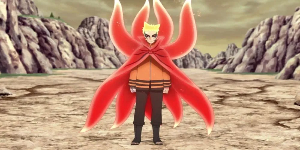 Naruto Uzumaki ở chế độ Baryon Mode, áp đảo đối thủ bằng tốc độ trong Boruto