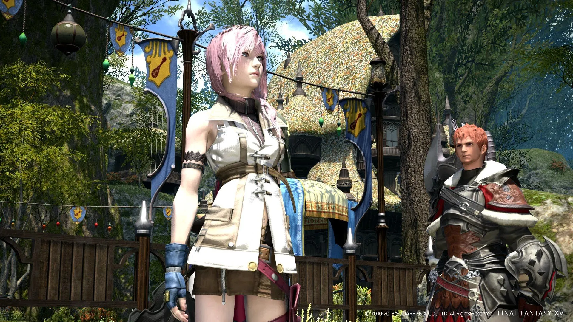Nhân vật chính Lightning tung đòn trong hệ thống chiến đấu được cải tiến của Lightning Returns Final Fantasy XIII