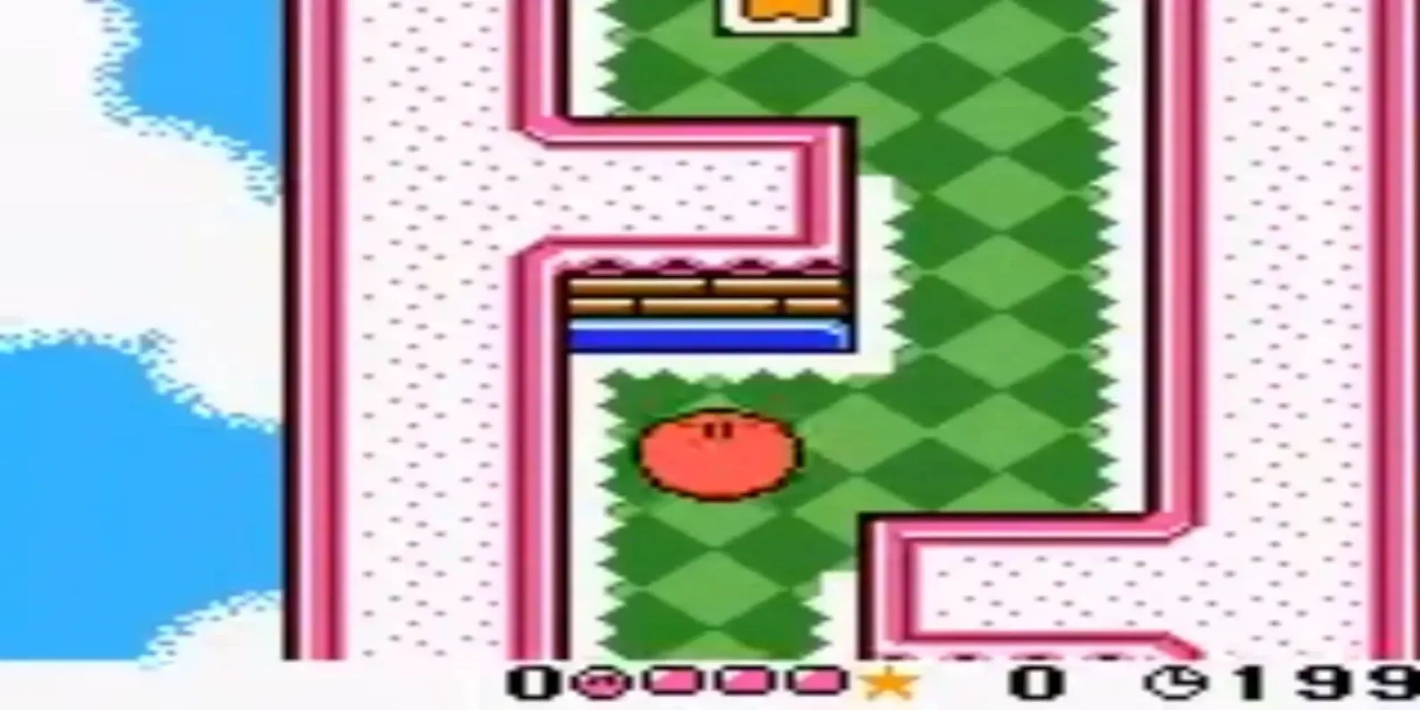 Nhân vật Kirby trong game Kirby Tilt n' Tumble trên GBC