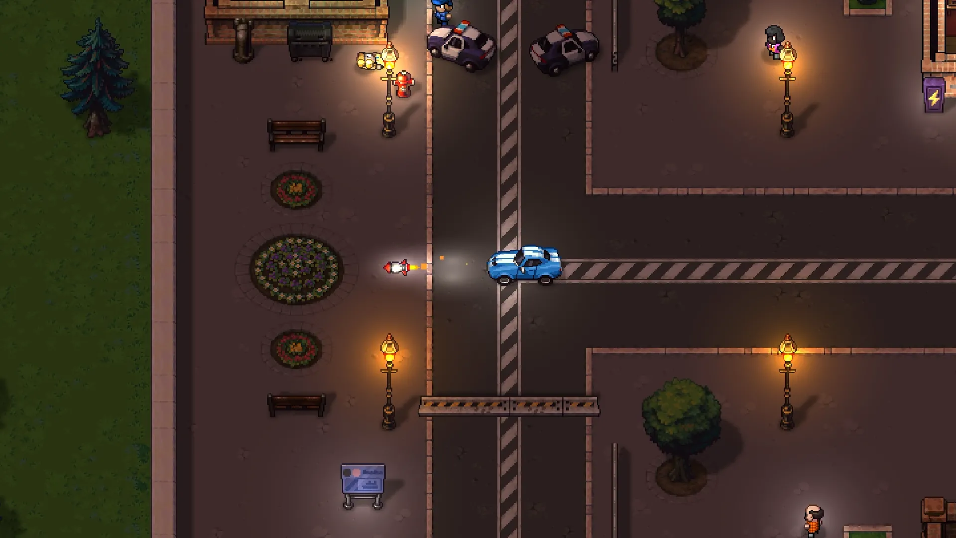 Nhân vật tương tác trong thế giới game mở của Streets Of Rogue 2