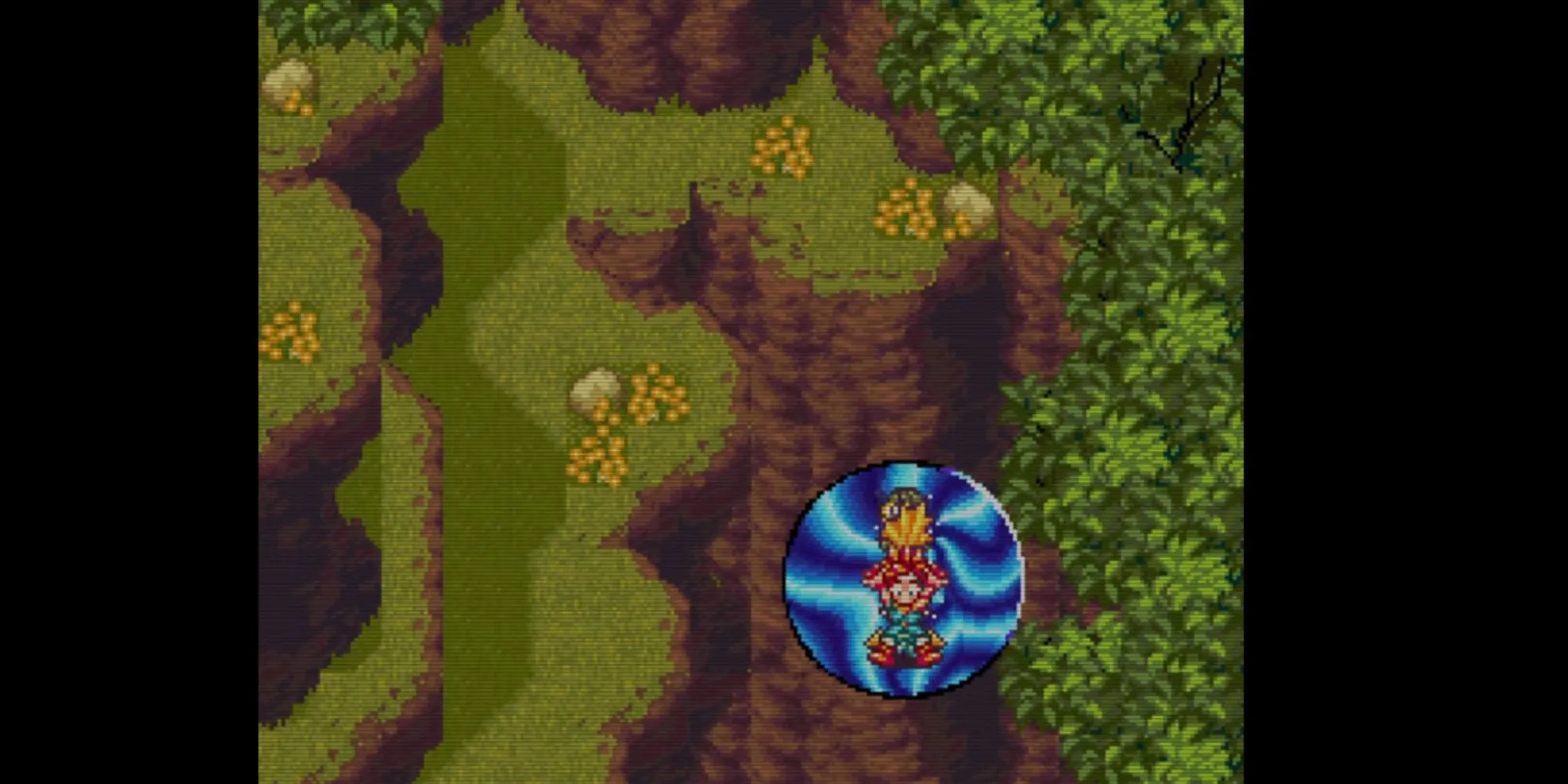 Nhóm nhân vật chính và cánh cổng thời gian biểu tượng trong Chrono Trigger, game JRPG kinh điển về du hành thời gian