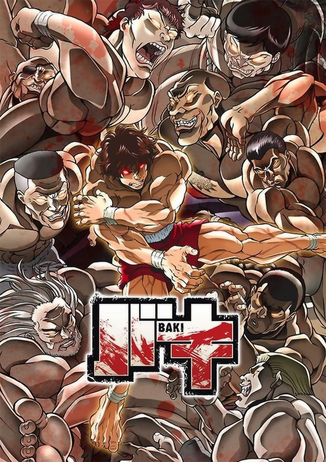 Poster chính thức của anime Baki - Series võ thuật bạo lực