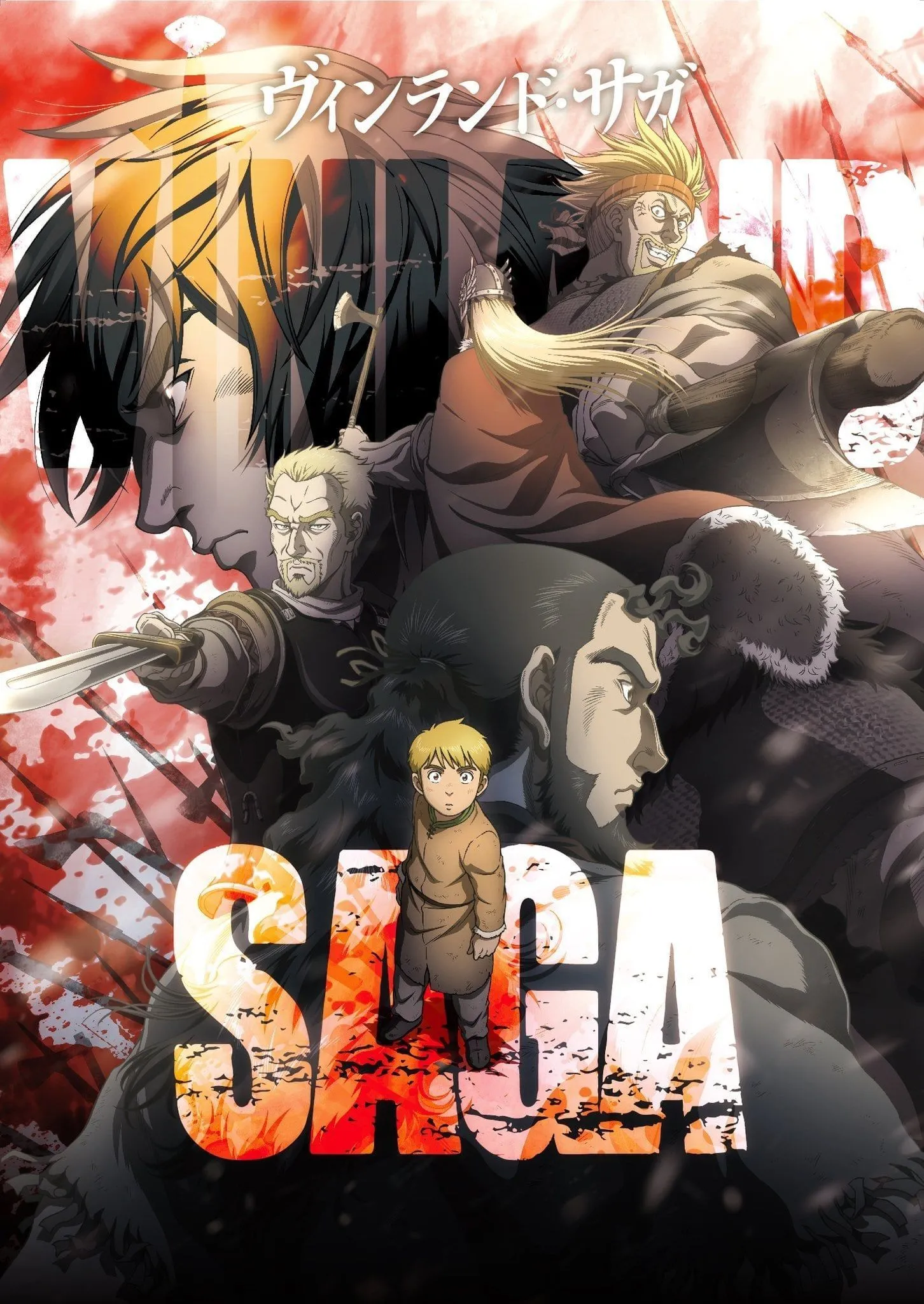 Poster quảng bá cho series anime Vinland Saga