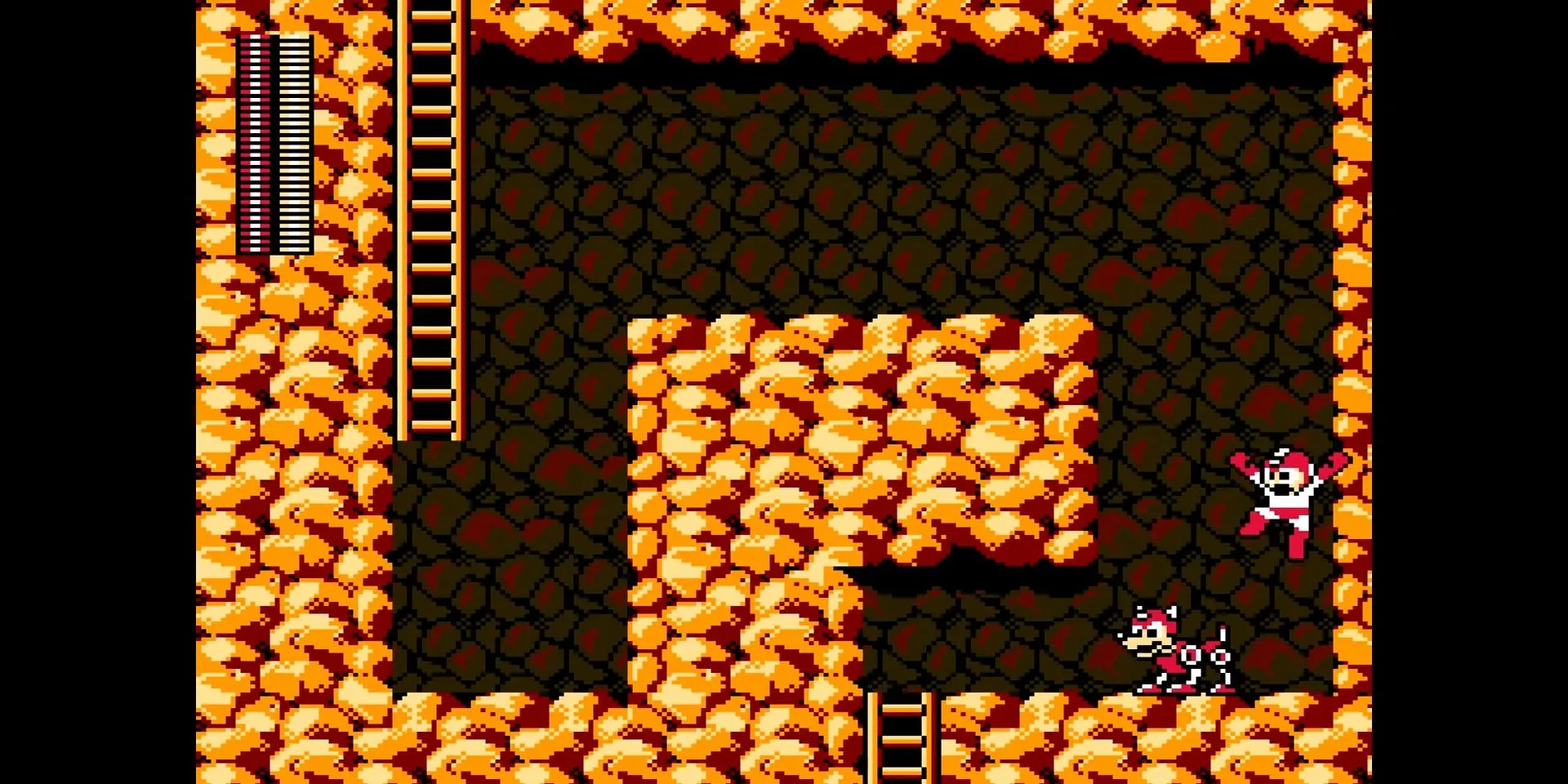 Rush biến hình thành bàn đạp giúp Mega Man di chuyển linh hoạt trong Mega Man 3