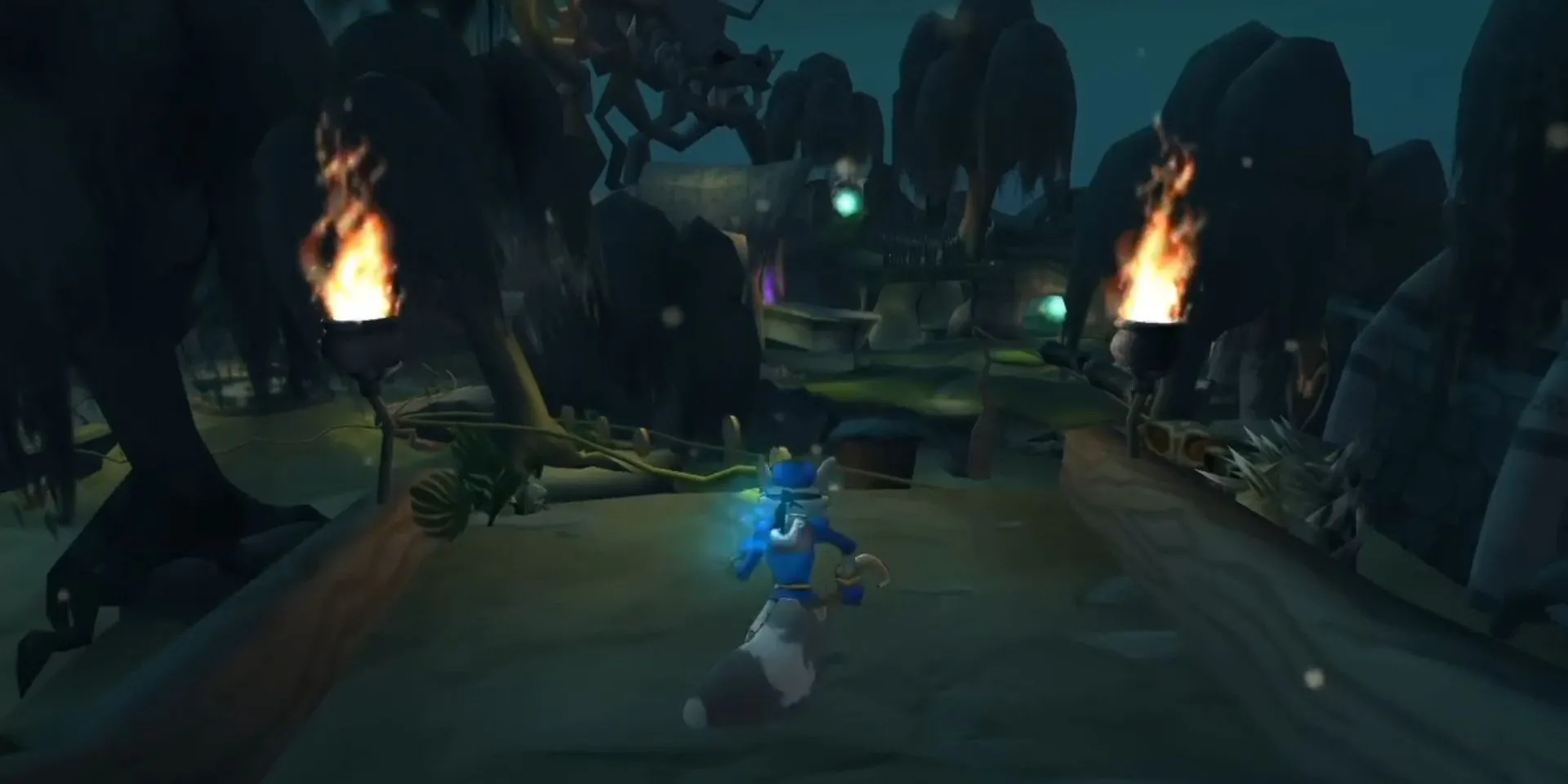 Sly Cooper tiến vào rừng Haiti trong Sly Cooper and the Thievius Raccoonus