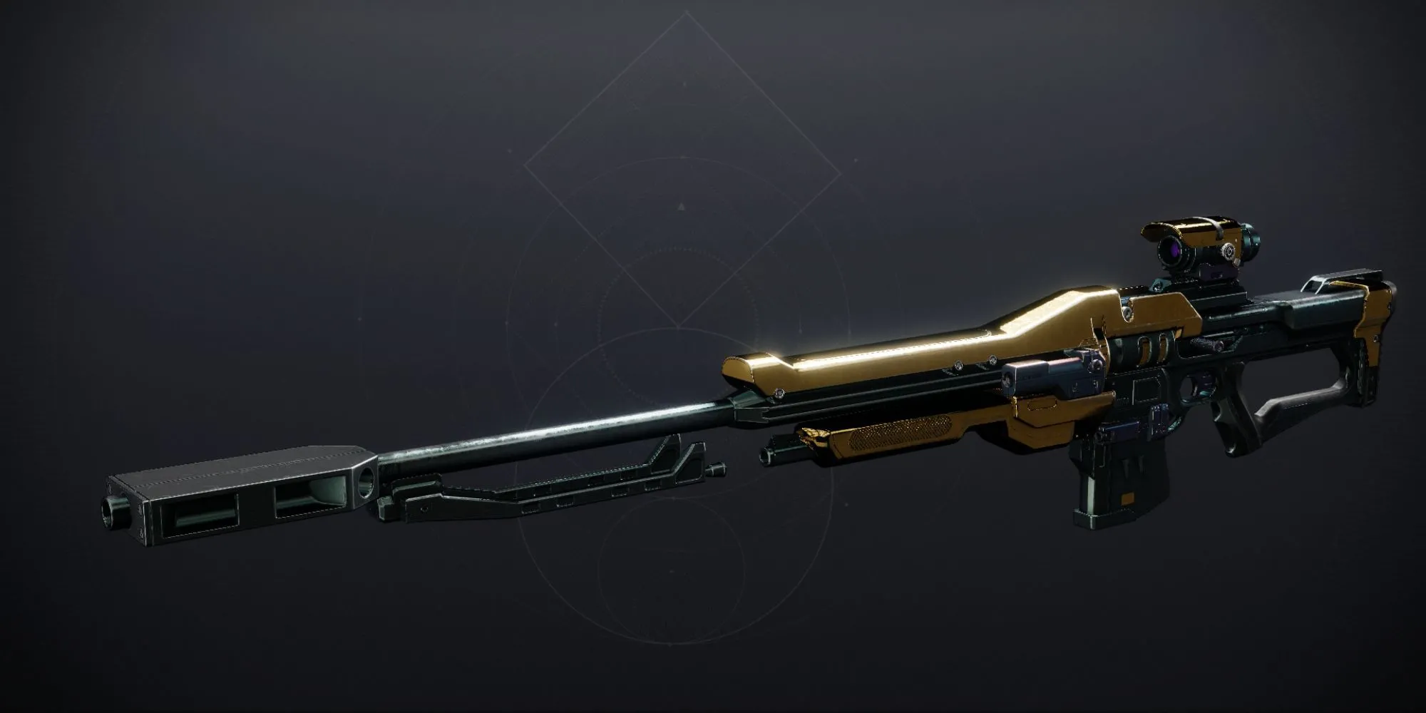 Súng bắn tỉa Praedyth's Revenge trong game Destiny 2 với skin Timelost