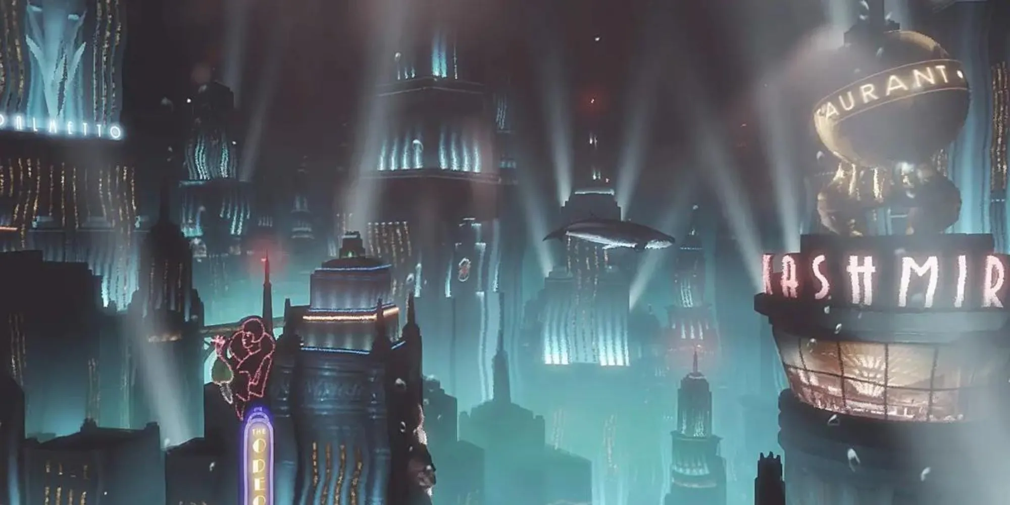 Thành phố dưới nước Rapture với kiến trúc Art Deco trong BioShock
