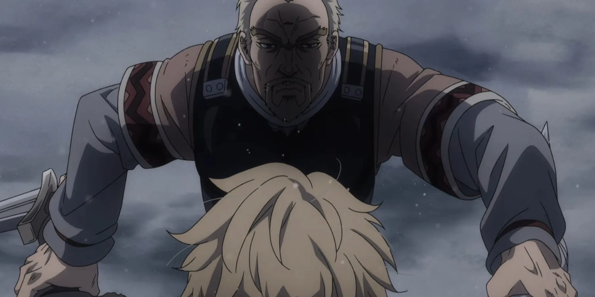 Thorfinn thách đấu Askeladd, người đã giết cha mình trong Vinland Saga