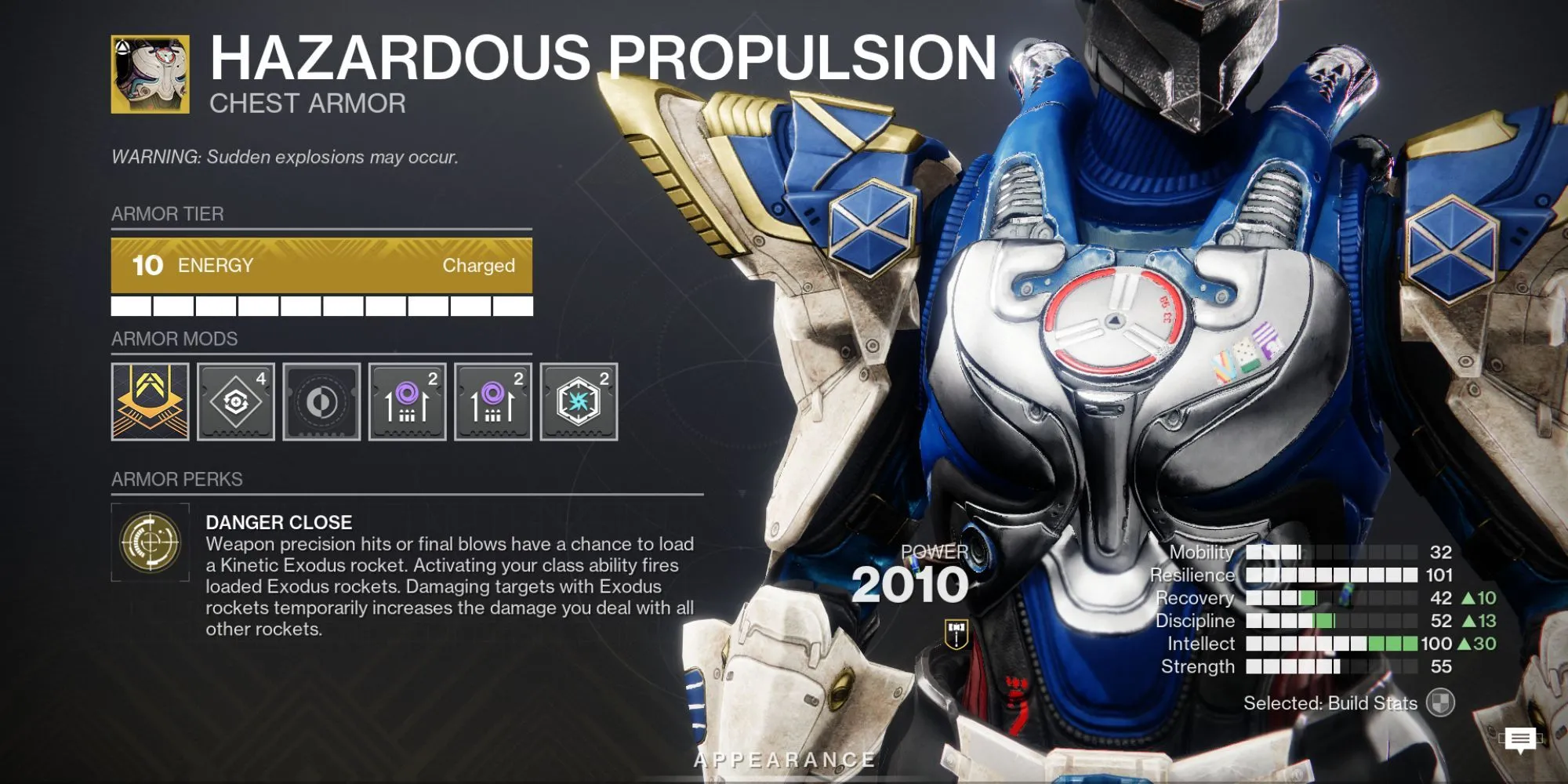 Titan sử dụng Hazardous Propulsion để phóng tên lửa trong Destiny 2