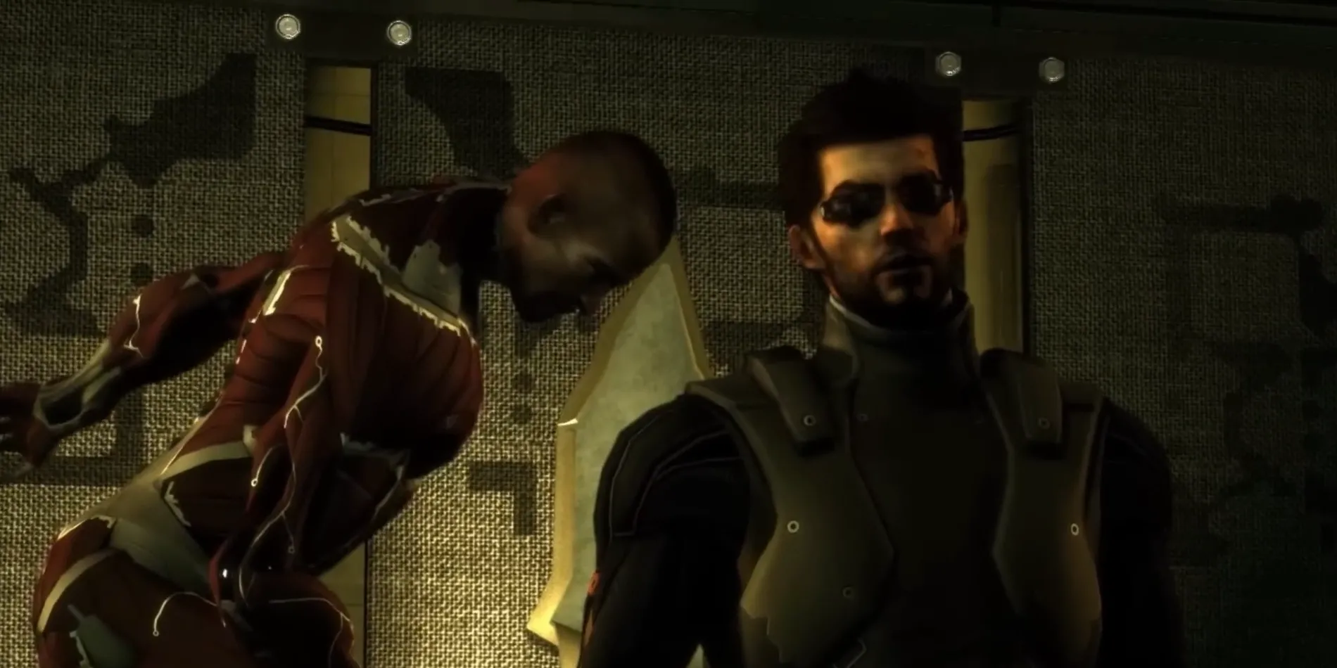 Trùm Jaron Namir trong trận đấu boss căng thẳng của Deus Ex Human Revolution