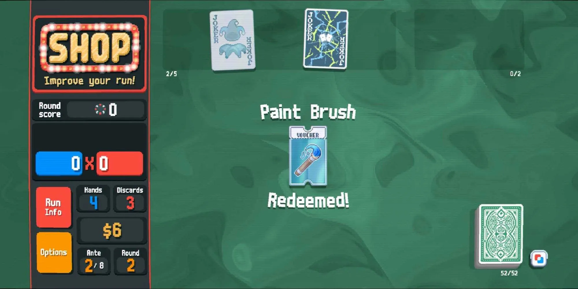 Voucher Paint Brush đã được đổi trong Balatro