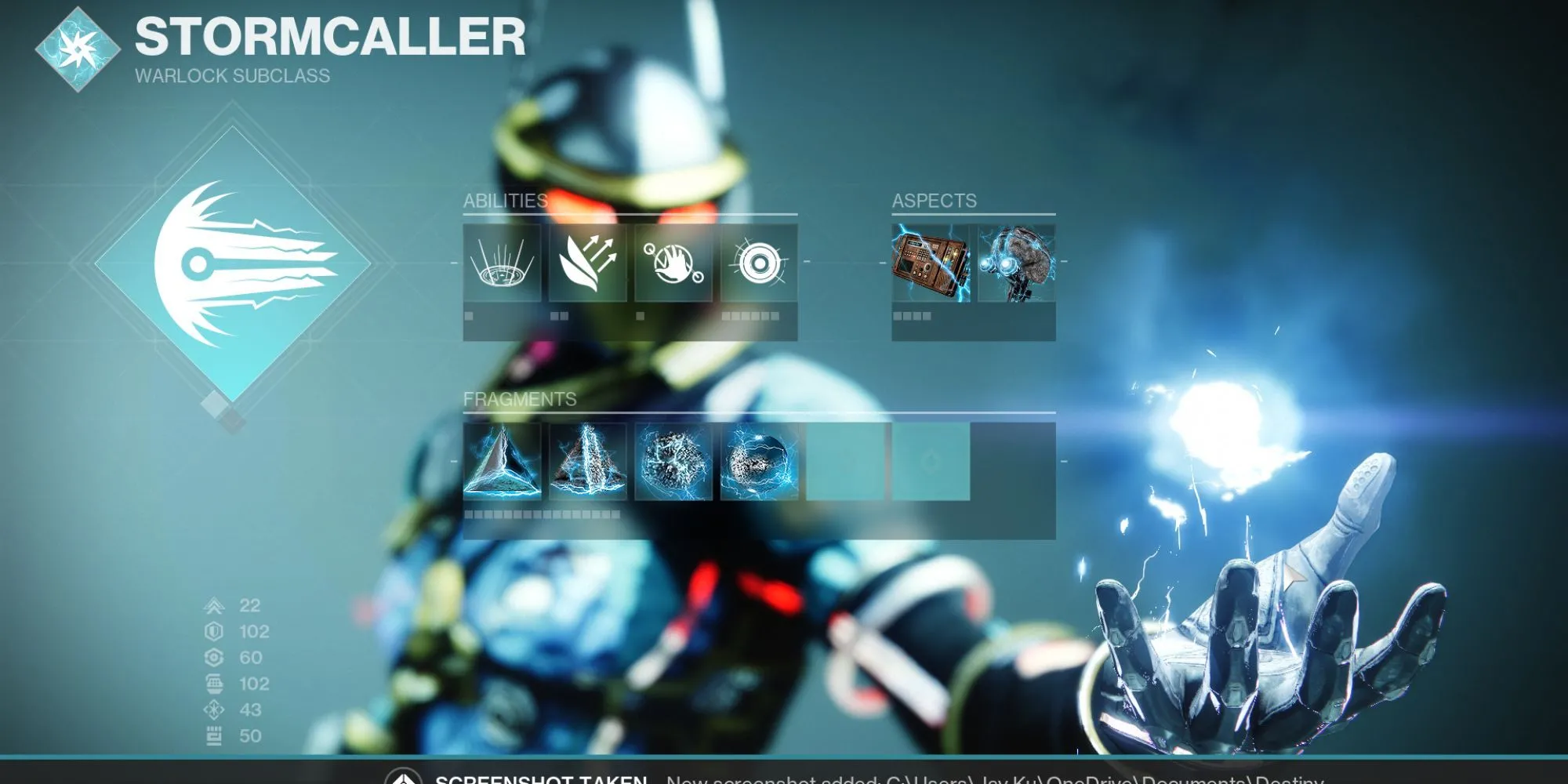 Warlock sử dụng Aspect Ionic Sentry mới để giật sét lan trong Destiny 2