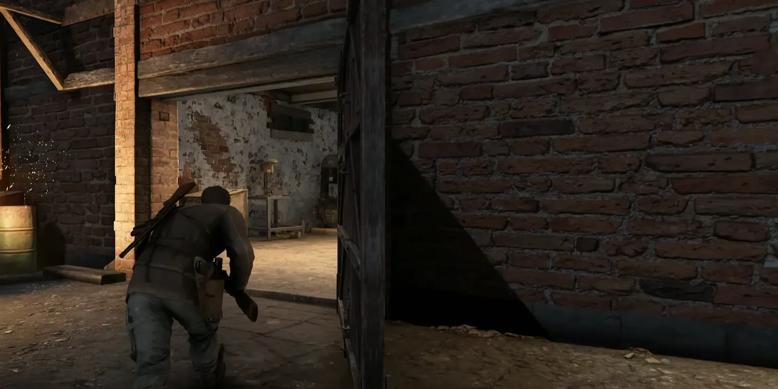 Workbench nâng cấp súng trường (có giảm thanh) tại bến tàu nhiệm vụ Sonderzuge Sabotage Sniper Elite Resistance