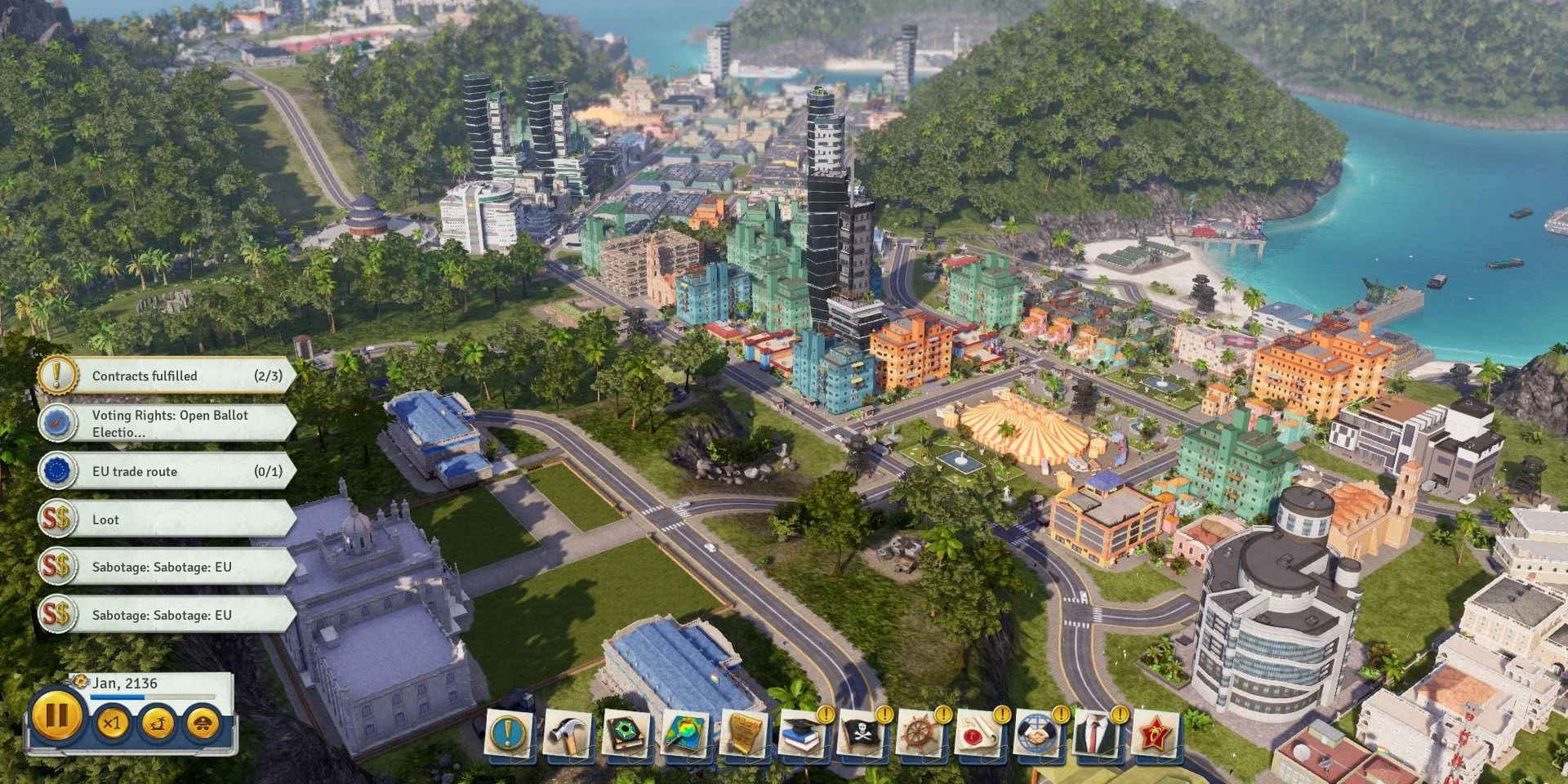 Xây dựng và quản lý thành phố trong vai nhà độc tài ở Tropico 6