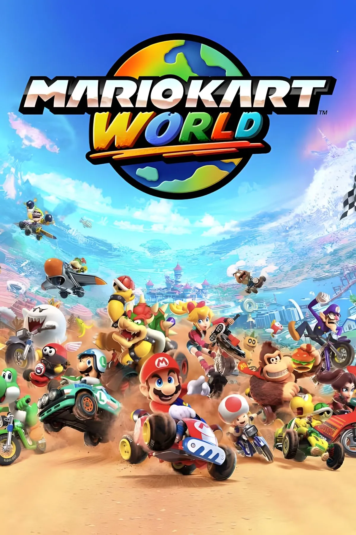 Ảnh bìa trang thông tin về Mario Kart World