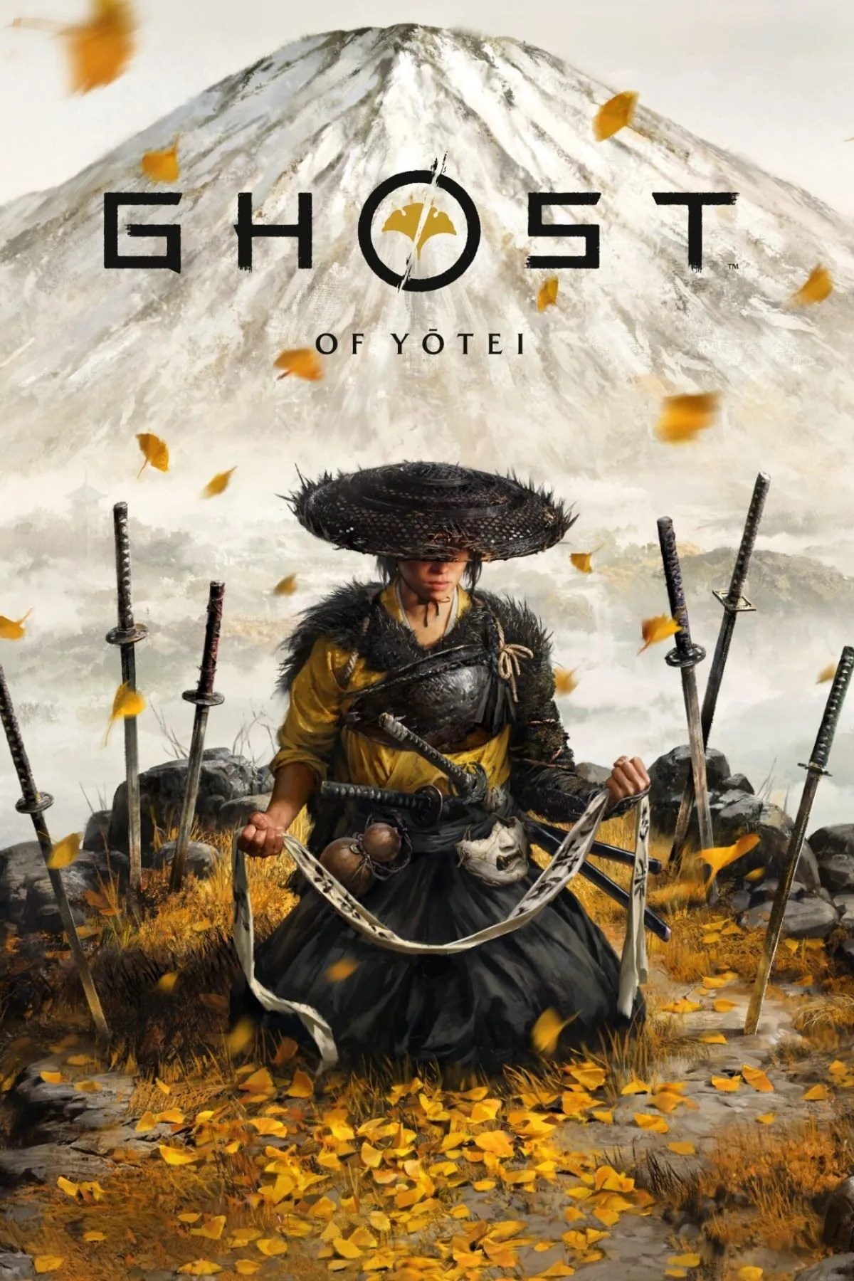 Ảnh quảng bá chính thức game Ghost of Yotei, liên quan đến vỏ máy PS5 mới