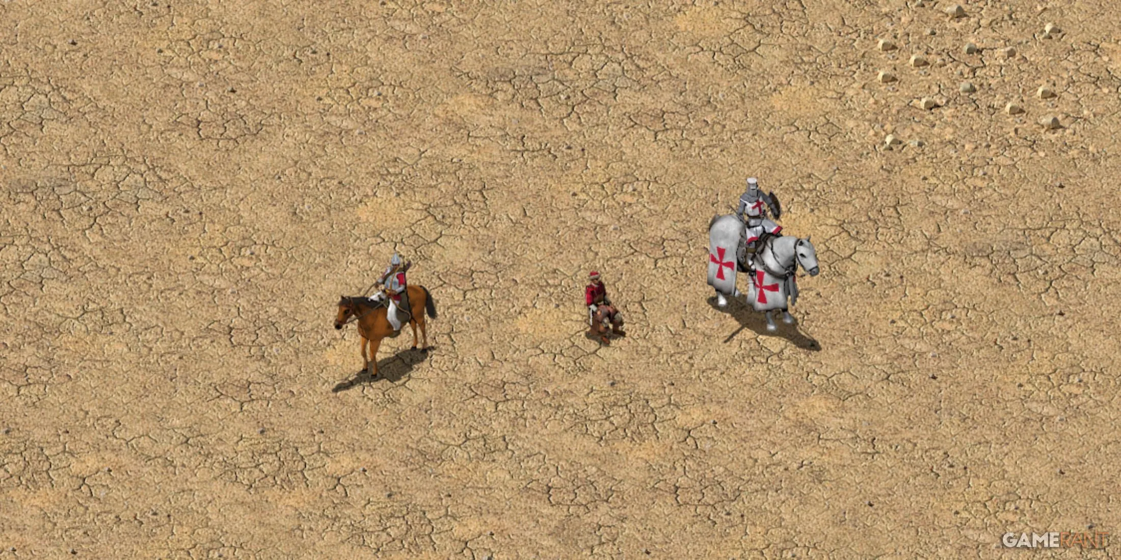 Biểu tượng các đơn vị lính S Tier mạnh nhất trong Stronghold Crusader Definitive Edition: Kỵ Sĩ, Cung Kỵ, Kỹ Sư