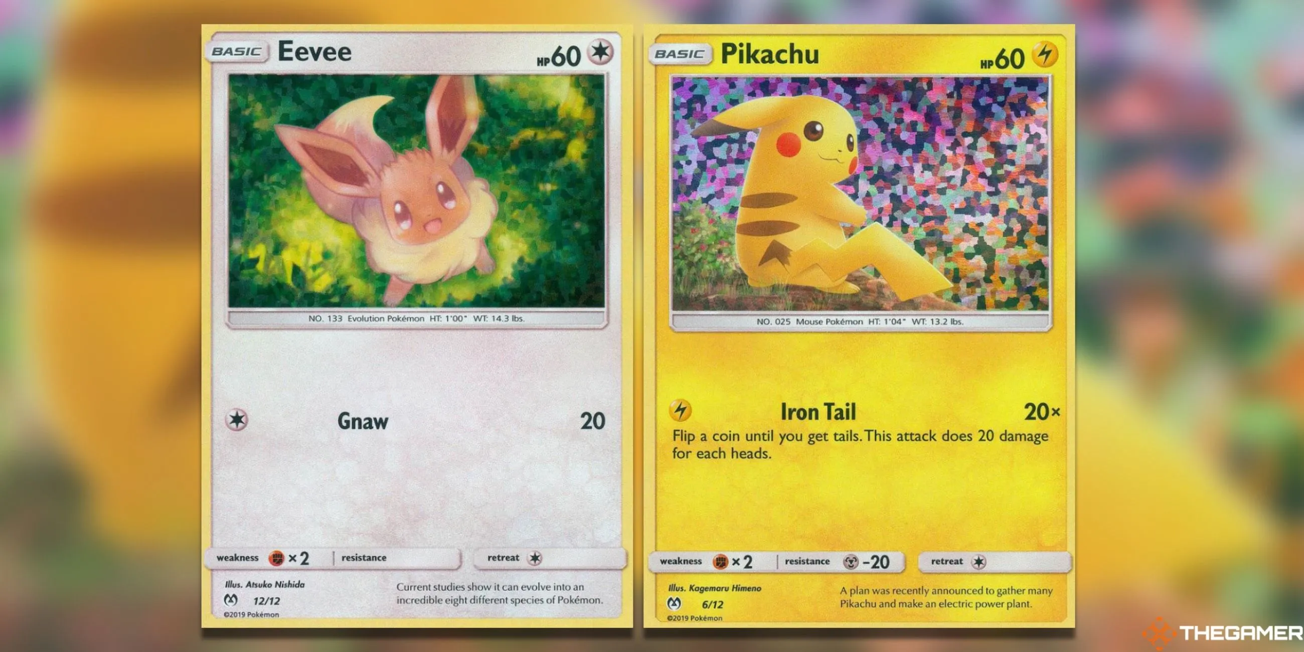 Bộ sưu tập thẻ Pokemon TCG McDonald's hiếm giá trị cao, với hình ảnh Eevee và Pikachu nổi bật