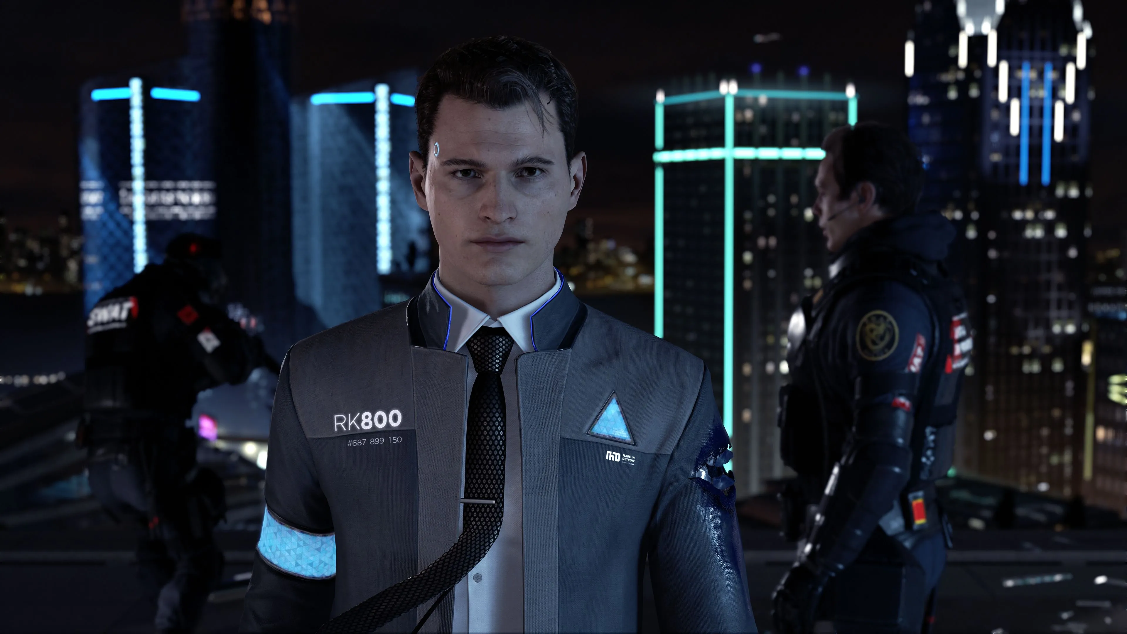 Connor trong Detroit: Become Human – Tựa game từng bị nhóm vận động hành lang nhắm đến.