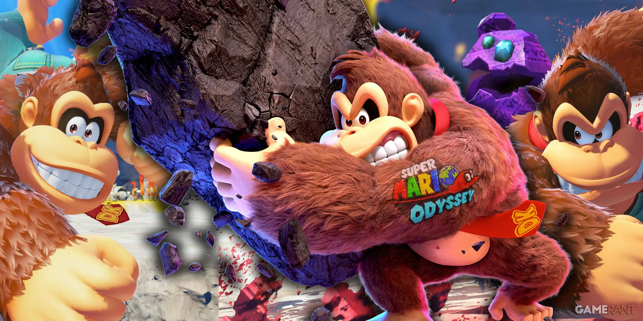 Donkey Kong Bananza thể hiện rõ ảnh hưởng từ Super Mario Odyssey với cơ chế gameplay mới.