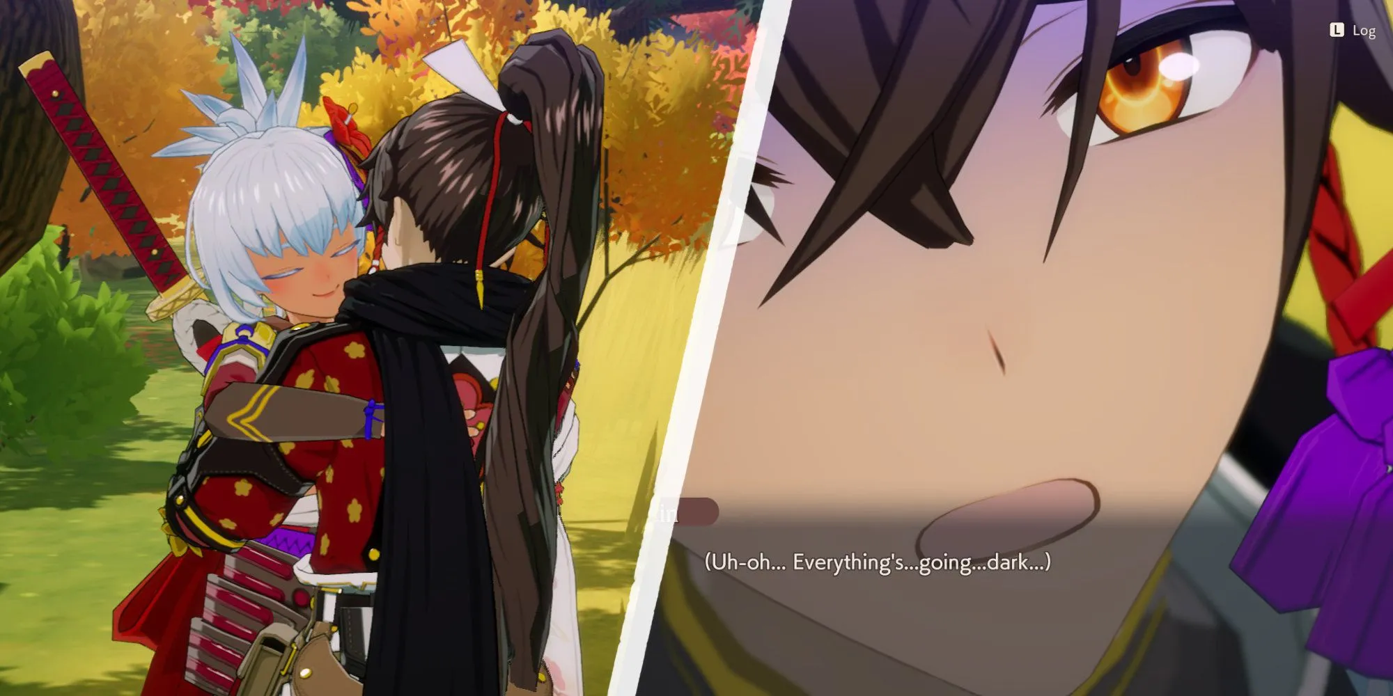 Được Matsuri ôm chầm trong Rune Factory Guardians of Azuma