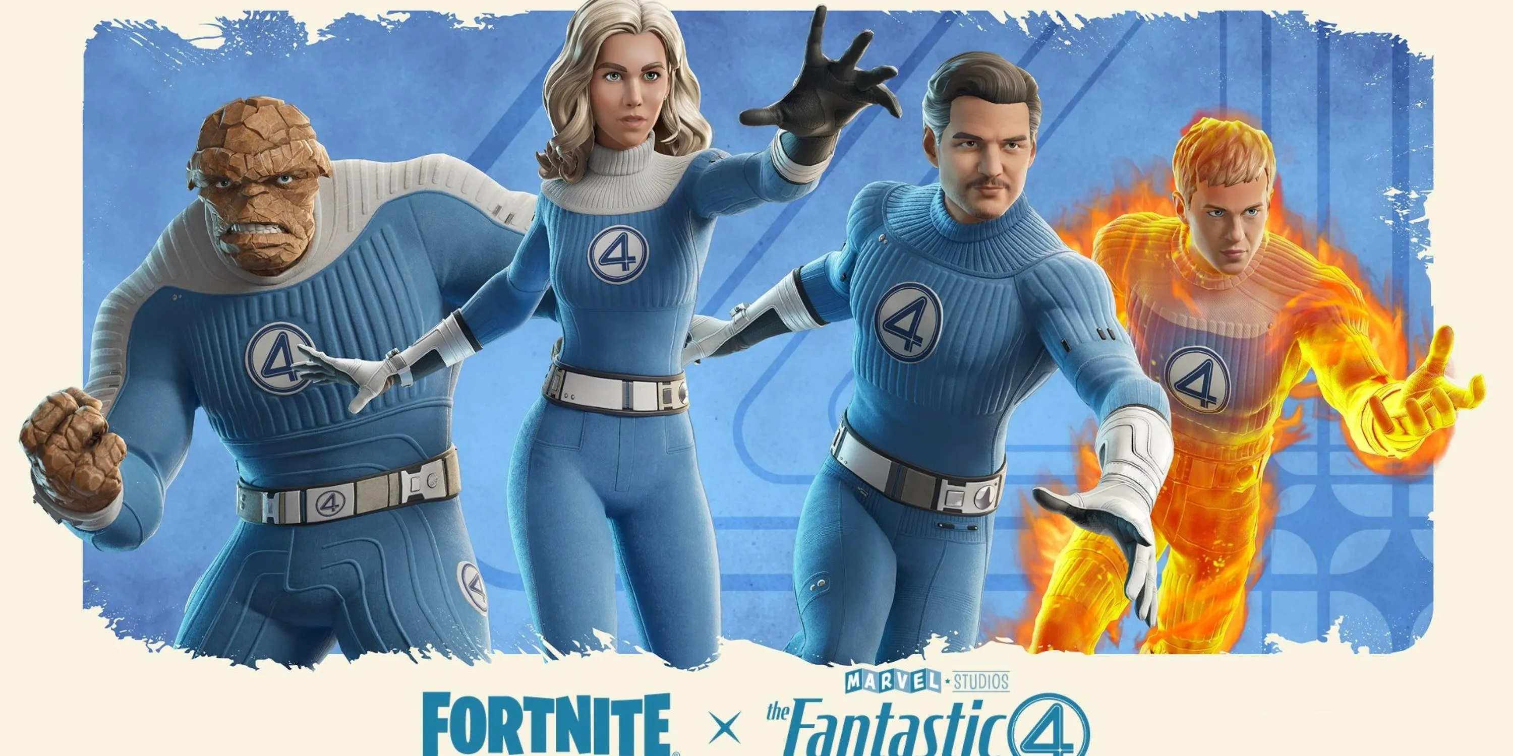 Gia đình Fantastic Four trong Fortnite tại sự kiện đặc biệt.