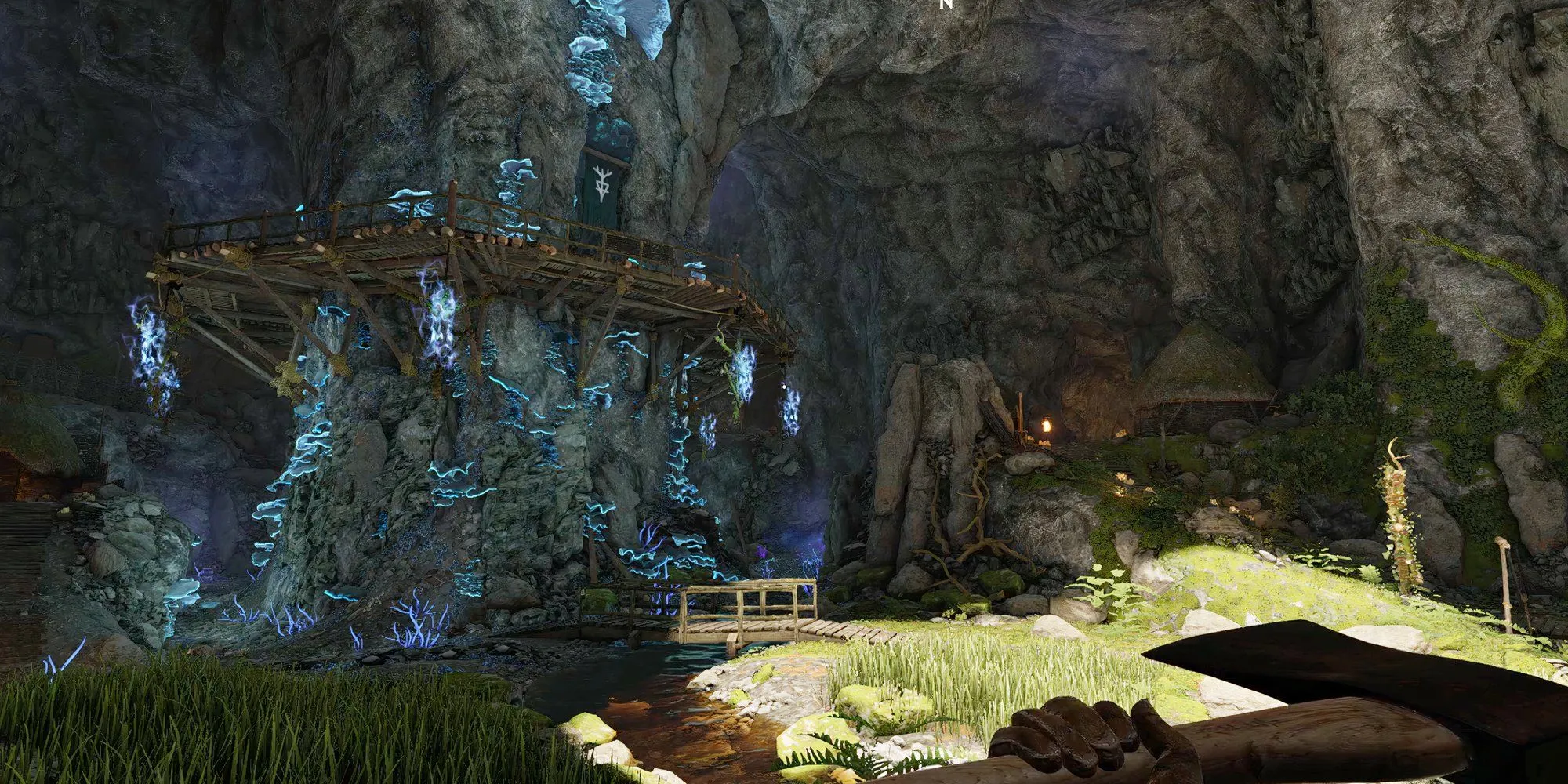 Hang động phát sáng rực rỡ với hệ thực vật hạt nhân kỳ lạ trên đảo Wicked Isle trong Atomfall DLC