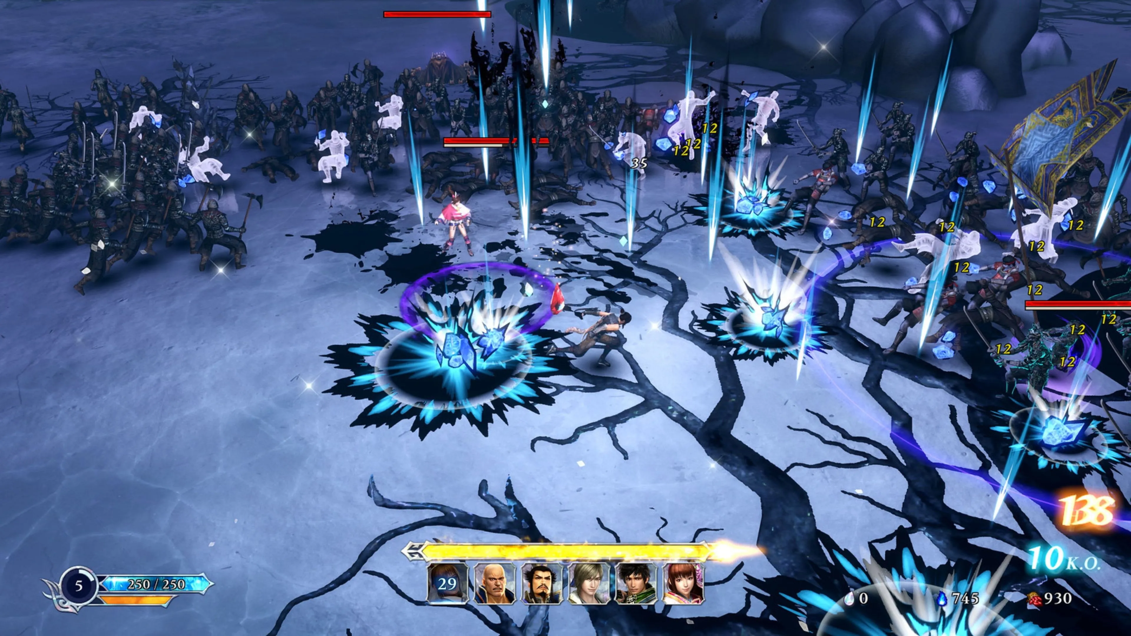 Hiệu ứng kỹ năng đa dạng khi chiến đấu trong game Warriors Abyss