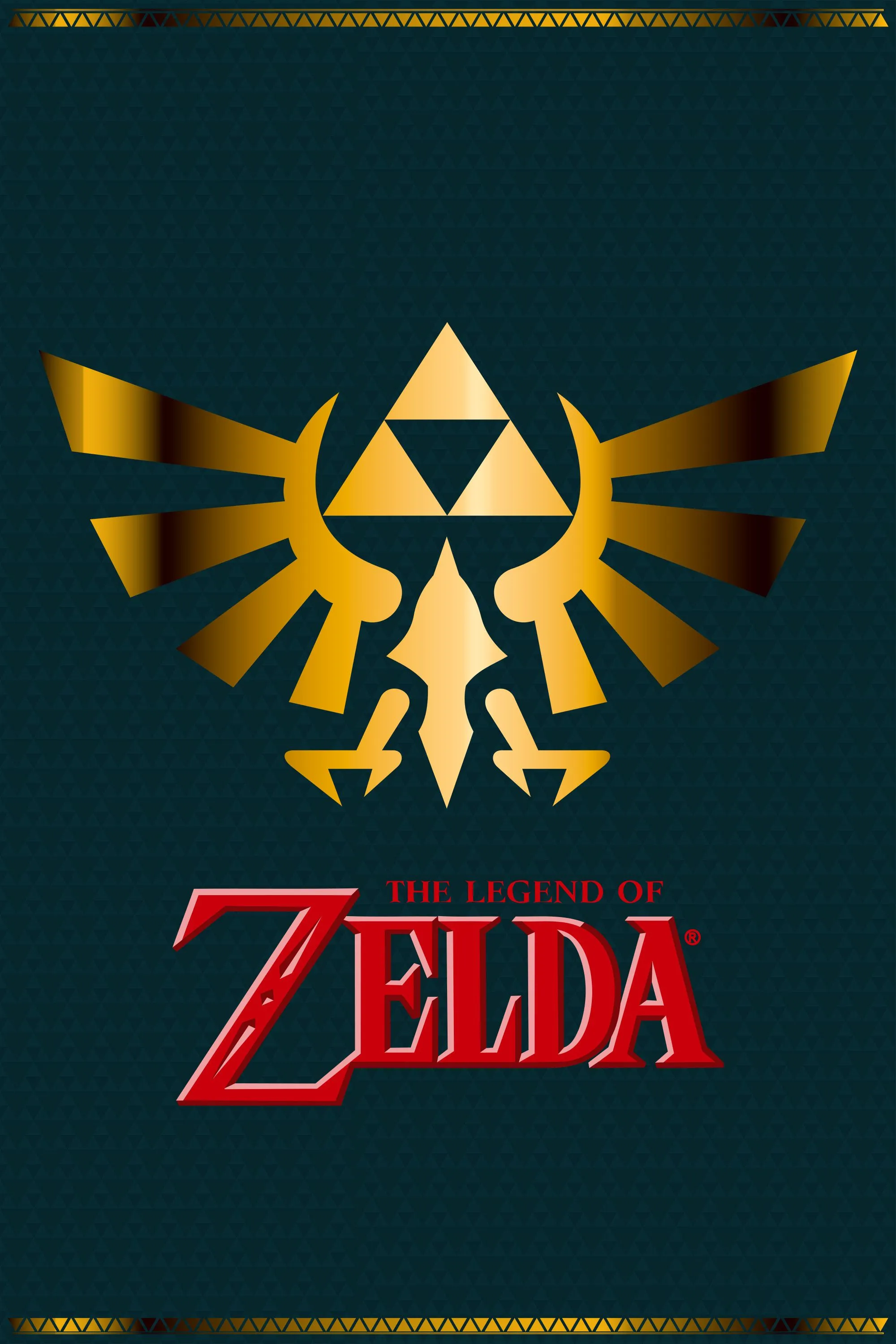 Hình ảnh logo và các nhân vật chính của loạt game The Legend of Zelda